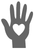 Hand With a Heart Icon